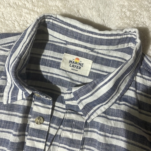 Marine Layer Long Sleeve Cotton Shirt - Picture 5 of 7